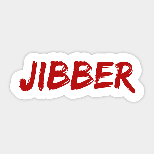 Jibber T-Shirt and Apparel for Skiers and Snowboarders Jibbing Park Features Sticker by PowderShot